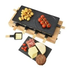 Appareil à Raclette Bamboo 8 Poêlons Et 2 Double Poêlons 1500 W KCWOOD.8.MAXI -Cuisine Fournitures Magasin 760305 4 4 Appareil a raclette Bamboo 8 poelons et 2 double poelons 1500 W KCWOOD 8 MAXI Kitchen Chef Professional