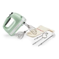 KitchenAid Batteur à Main électrique 9 Vitesses 85 W Vert Pistache 5KHM9212EPT -Cuisine Fournitures Magasin 760353 2 1 Batteur a main electrique 9 vitesses 85 W vert pistache 5KHM9212EPT Kitchenaid