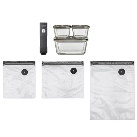 Caso Pompe De Mise Sous Vide électrique Vacu One Touch Eco-Set Avec Accessoires 1 Caso Pompe De Mise Sous Vide électrique Vacu One Touch Eco-Set Avec Accessoires