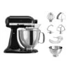 KitchenAid Robot Artisan Noir 5KSM175PS Avec Accessoires Supplémentaires