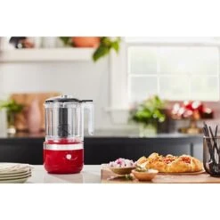 KitchenAid Hachoir électrique Sans Fil 2 Vitesses 1,18 L Rouge Empire 5KFCB519EER -Cuisine Fournitures Magasin 761096 2 1 Hachoir electrique sans fil 2 vitesses 1 18 L rouge empire 5KFCB519EER Kitchenaid