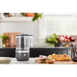 KitchenAid Hachoir électrique Sans Fil 2 Vitesses 1,18 L Gris Mat 5KFCB519EDG -Cuisine Fournitures Magasin 761099 3 1 Hachoir electrique sans fil 2 vitesses 1 18 L gris mat 5KFCB519EDG Kitchenaid