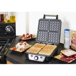 Bestron Gaufrier XXL 1100 W ASW281 -Cuisine Fournitures Magasin 780000 3 1 Gaufrier XXL 1100 W ASW281 Bestron