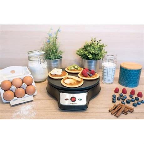 LIVOO Crêpière 2 En 1 - Crêpes Et Pancakes 1000 W DOC143 4 LIVOO Crêpière 2 En 1 - Crêpes Et Pancakes 1000 W DOC143 – Image 4