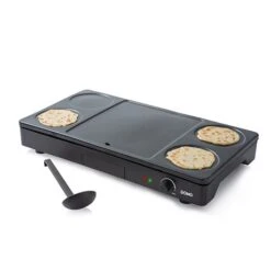 Domo Gourmet-Set Wok Grill Et Crêpes 1000 W DO8712W 7 Domo Gourmet-Set Wok Grill Et Crêpes 1000 W DO8712W -Cuisine Fournitures Magasin 780185 2 3 Gourmet Set wok grill et crepes 1000 W DO8712W Domo