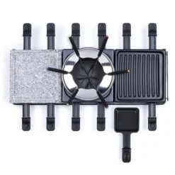 LIVOO Appareil à Raclette Fondue 12 Personnes 1650 W -Cuisine Fournitures Magasin 780211 2 3 Appareil a raclette fondue 12 personnes 1650 W Livoo