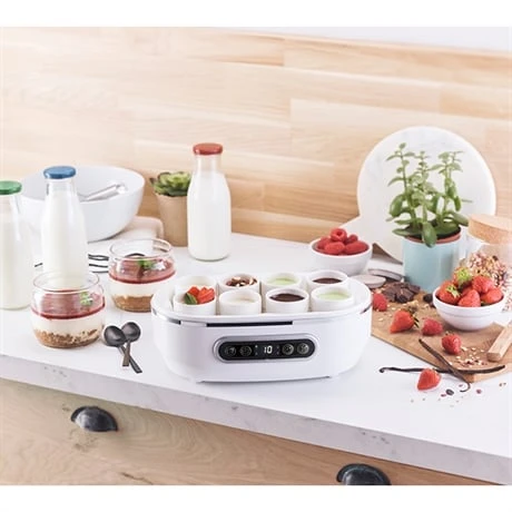 Yaourtière Automatique 4 Programmes 20 W Blanc Et Noir 4 Yaourtière Automatique 4 Programmes 20 W Blanc Et Noir – Image 4