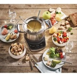 Fondue électrique Digitale Inox 1,2 L 8 Personnes 1200 W -Cuisine Fournitures Magasin 780297 2 1 Fondue electrique digitale inox 1 2 L 8 personnes 1200 W Simeo