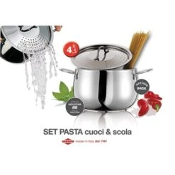 Cuit-pâtes En Inox 18 10 Avec Couvercle égouttoir 20 Cm 4,5 L -Cuisine Fournitures Magasin 87327 2 2 Cuit pates en inox 18 10 avec couvercle egouttoir 20 cm 4 5 L Inoxriv