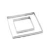 Lot De 2 Cercles à Tarte Perforés En Inox Carré 12 Et 20 Cm